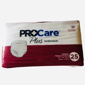 NWT 2 Packs (50 pcs) of ProCare Plus Adult Pull Up Disposal briefs M.